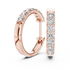 Marseille Evelyn Diamond Hoop Earrings