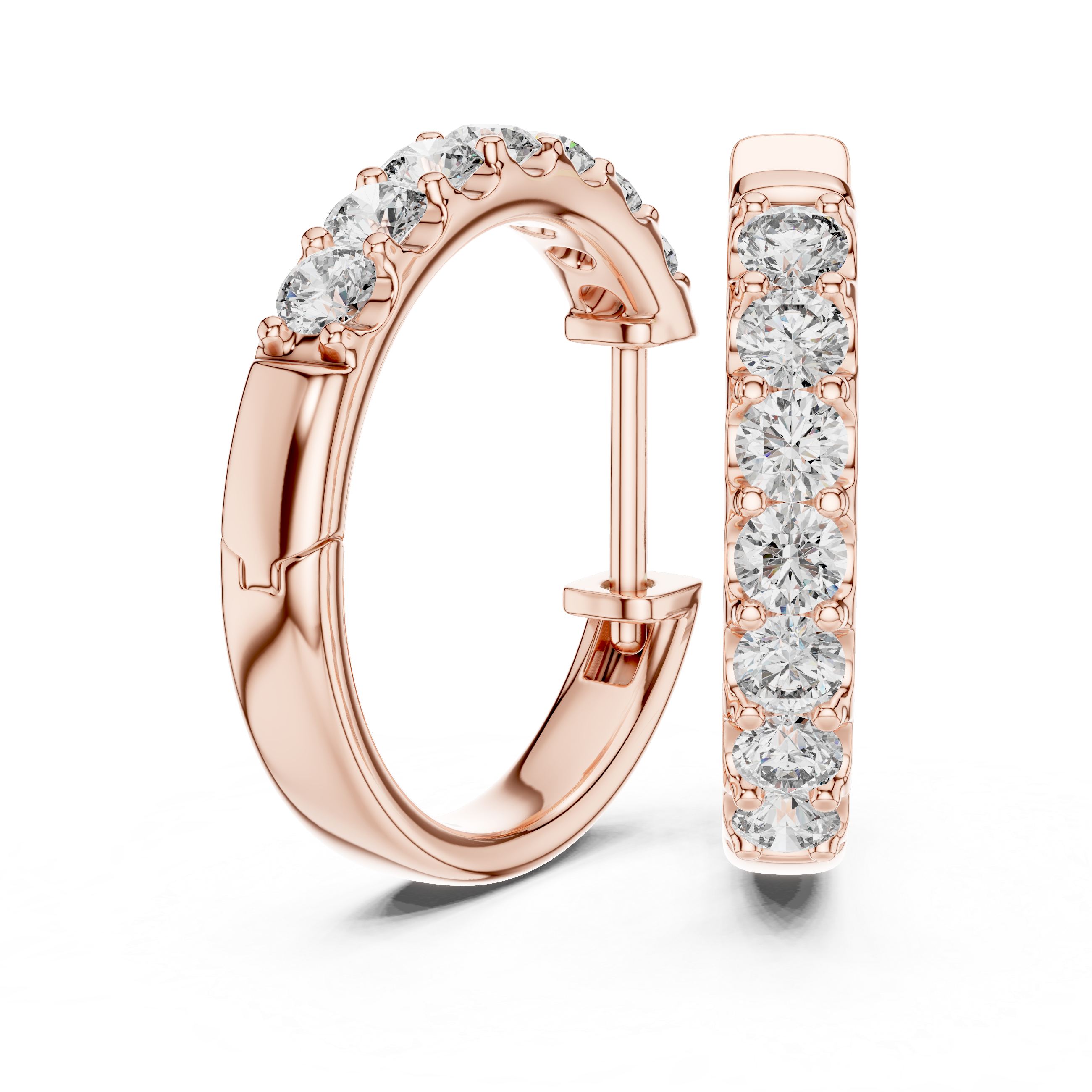 Marseille Evelyn Diamond Hoop Earrings