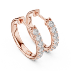 Marseille Evelyn Diamond Hoop Earrings