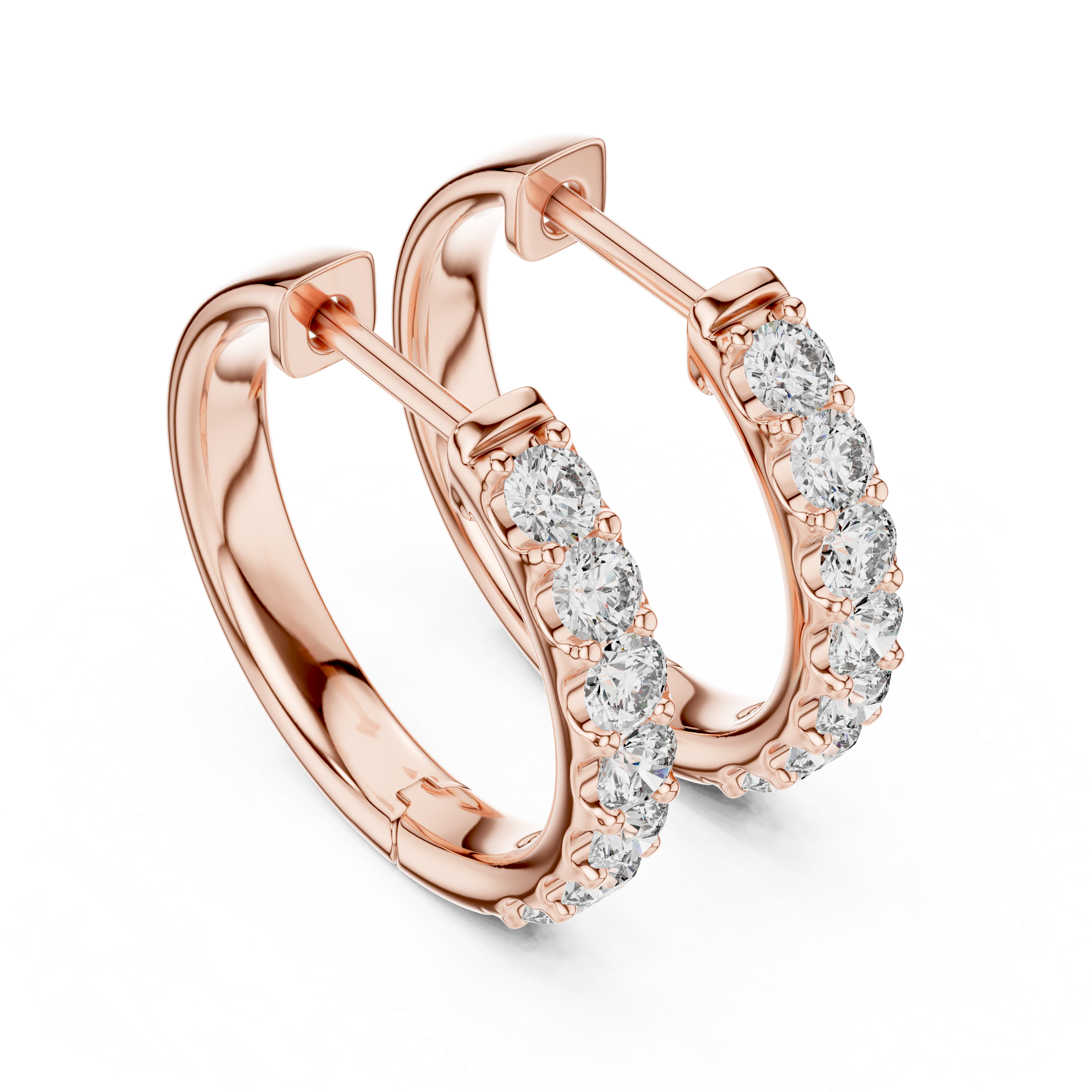 Marseille Evelyn Diamond Hoop Earrings