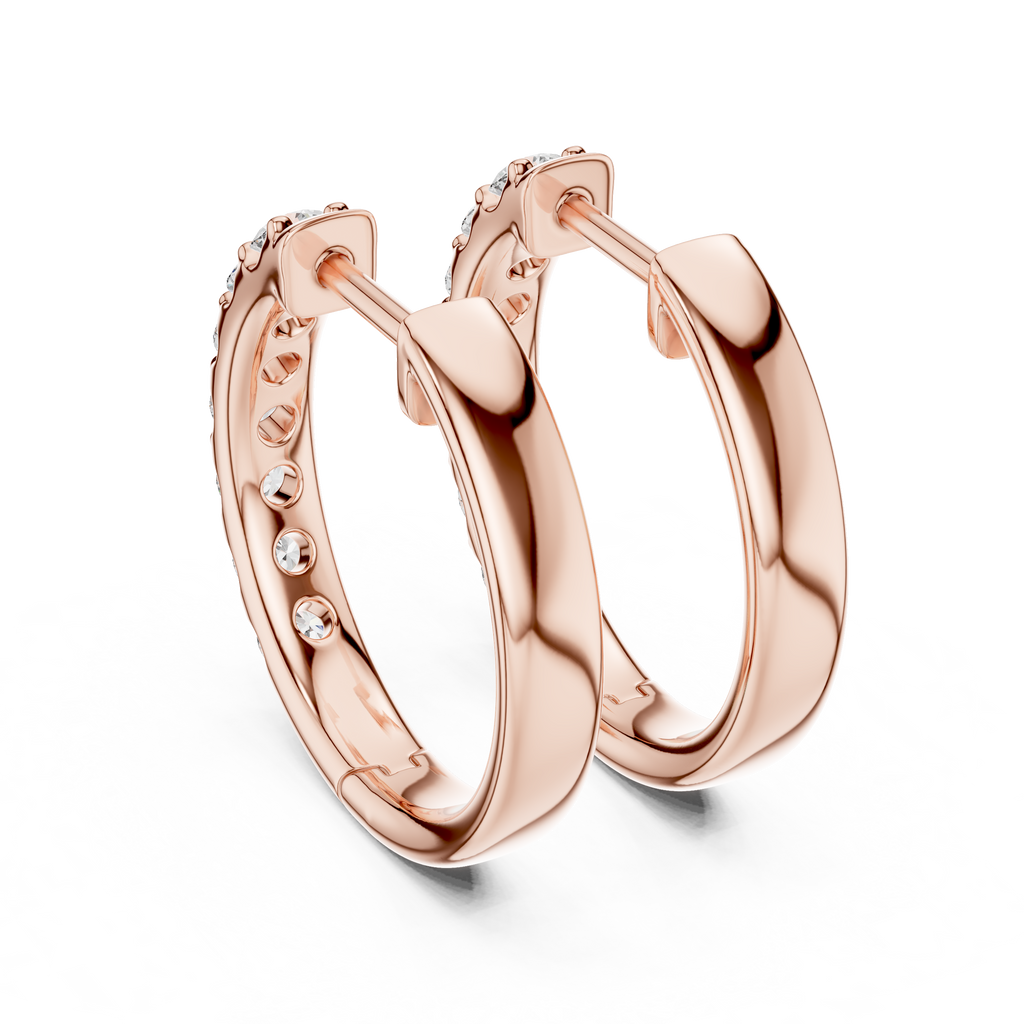 Marseille Evelyn Diamond Hoop Earrings