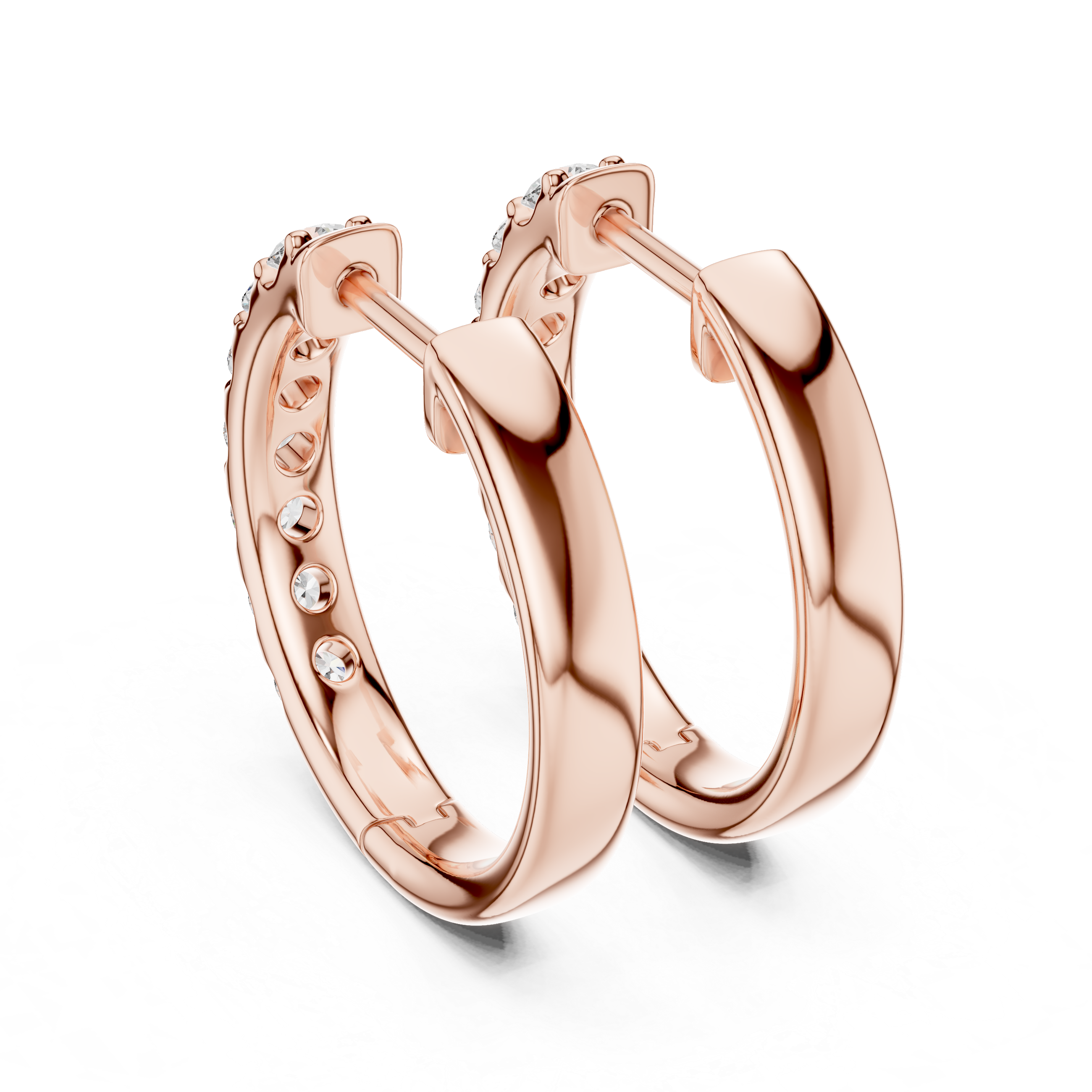 Marseille Evelyn Diamond Hoop Earrings