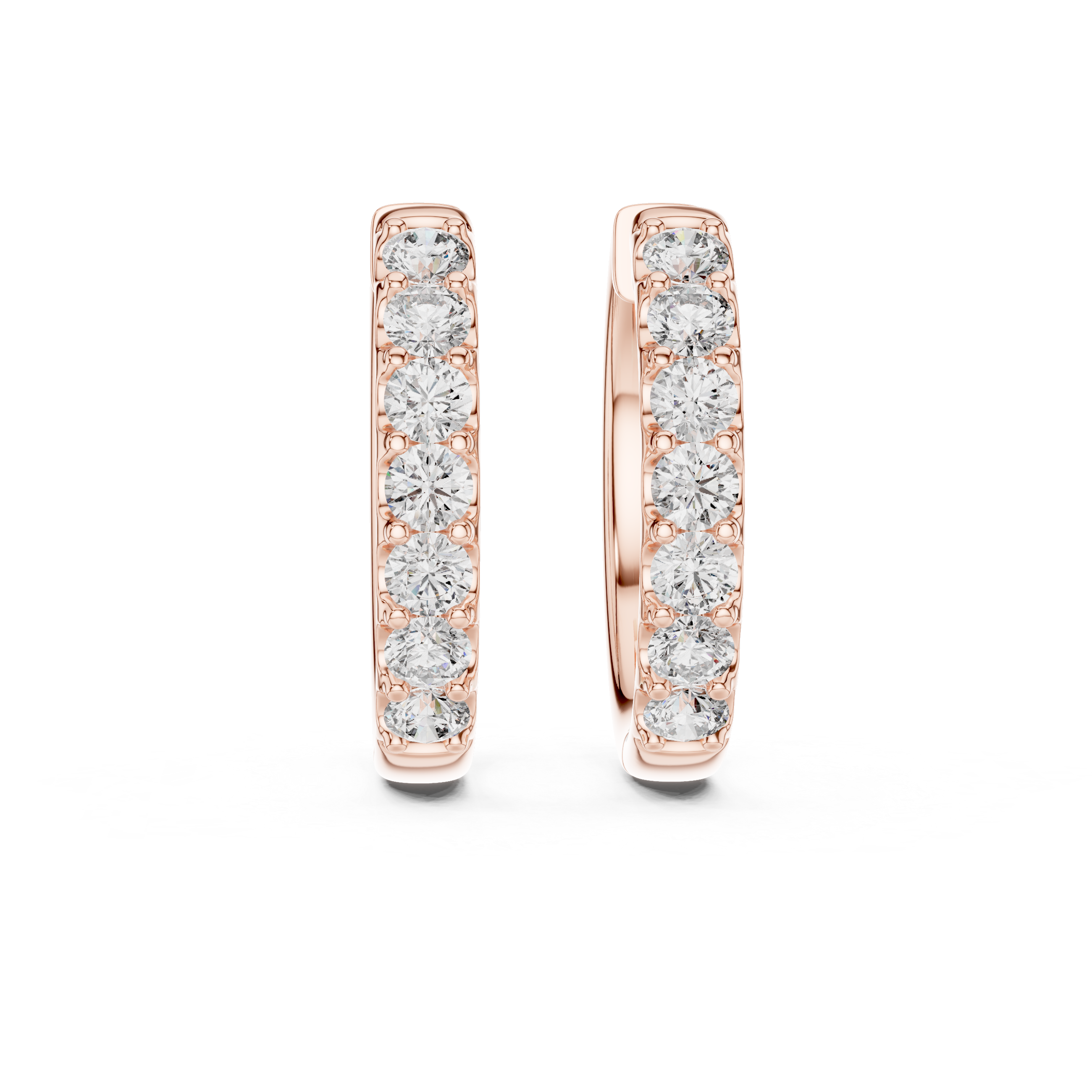 Marseille Evelyn Diamond Hoop Earrings