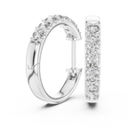 Marseille Evelyn Diamond Hoop Earrings