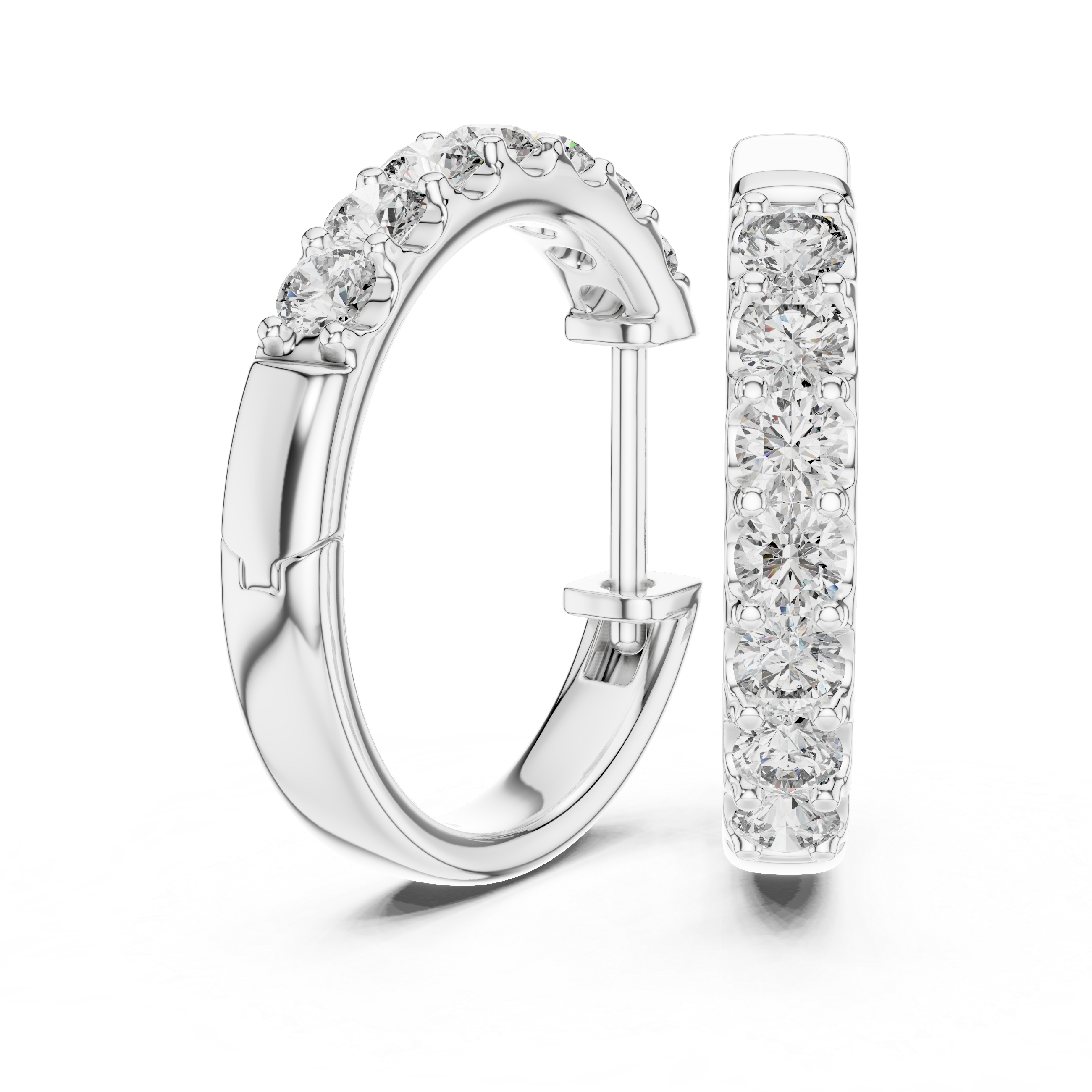 Marseille Evelyn Diamond Hoop Earrings
