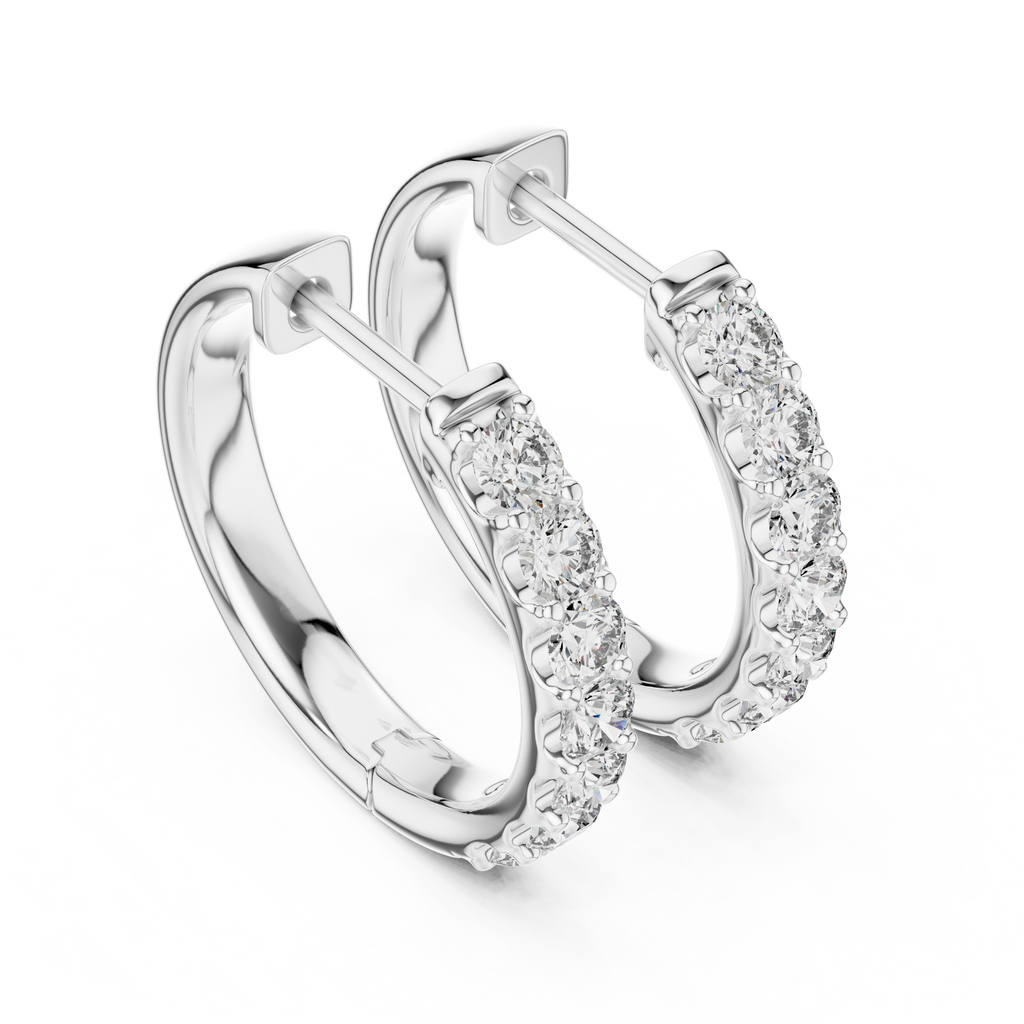 Marseille Evelyn Diamond Hoop Earrings