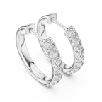 Marseille Evelyn Diamond Hoop Earrings