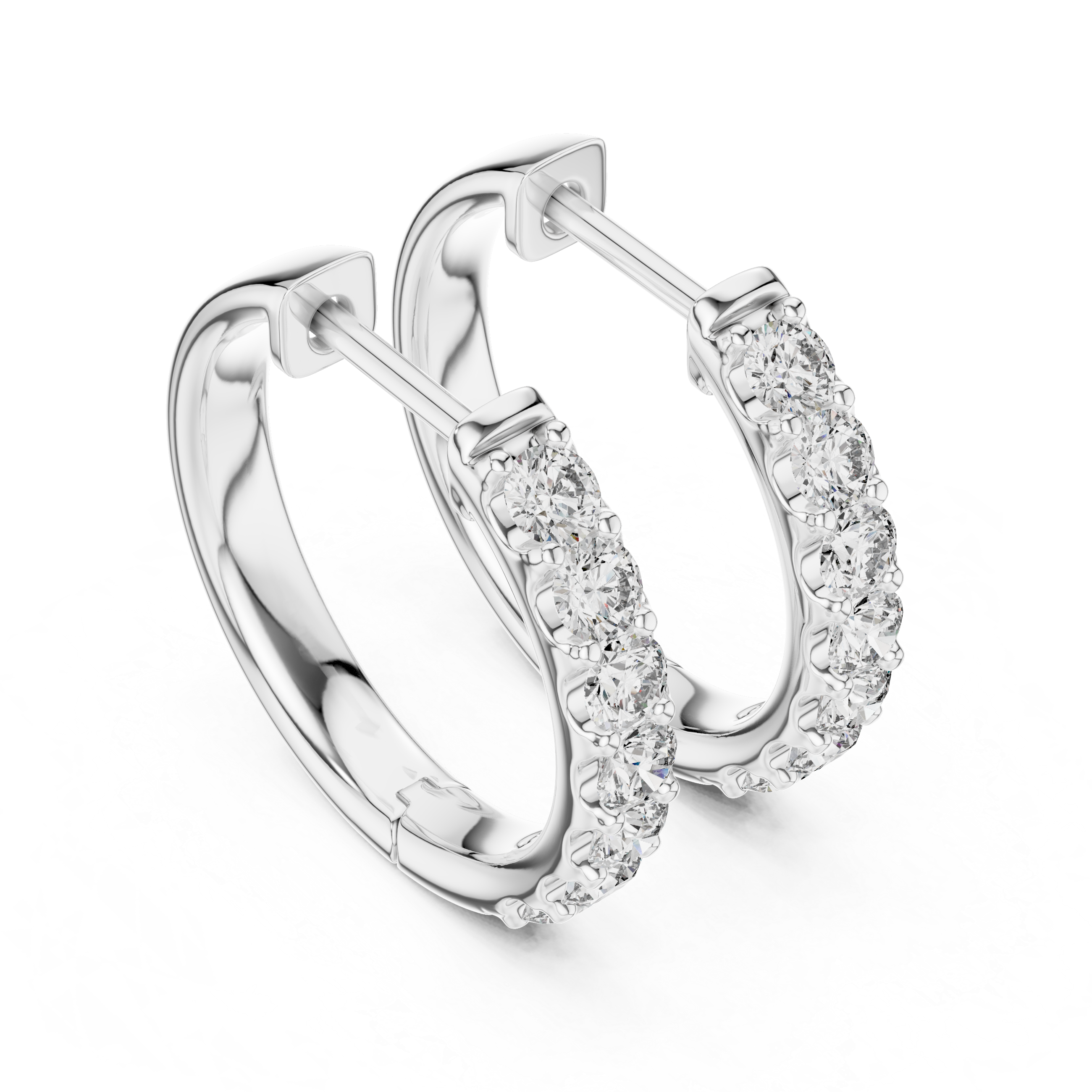 Marseille Evelyn Diamond Hoop Earrings