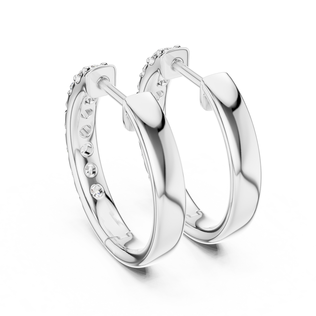 Marseille Evelyn Diamond Hoop Earrings