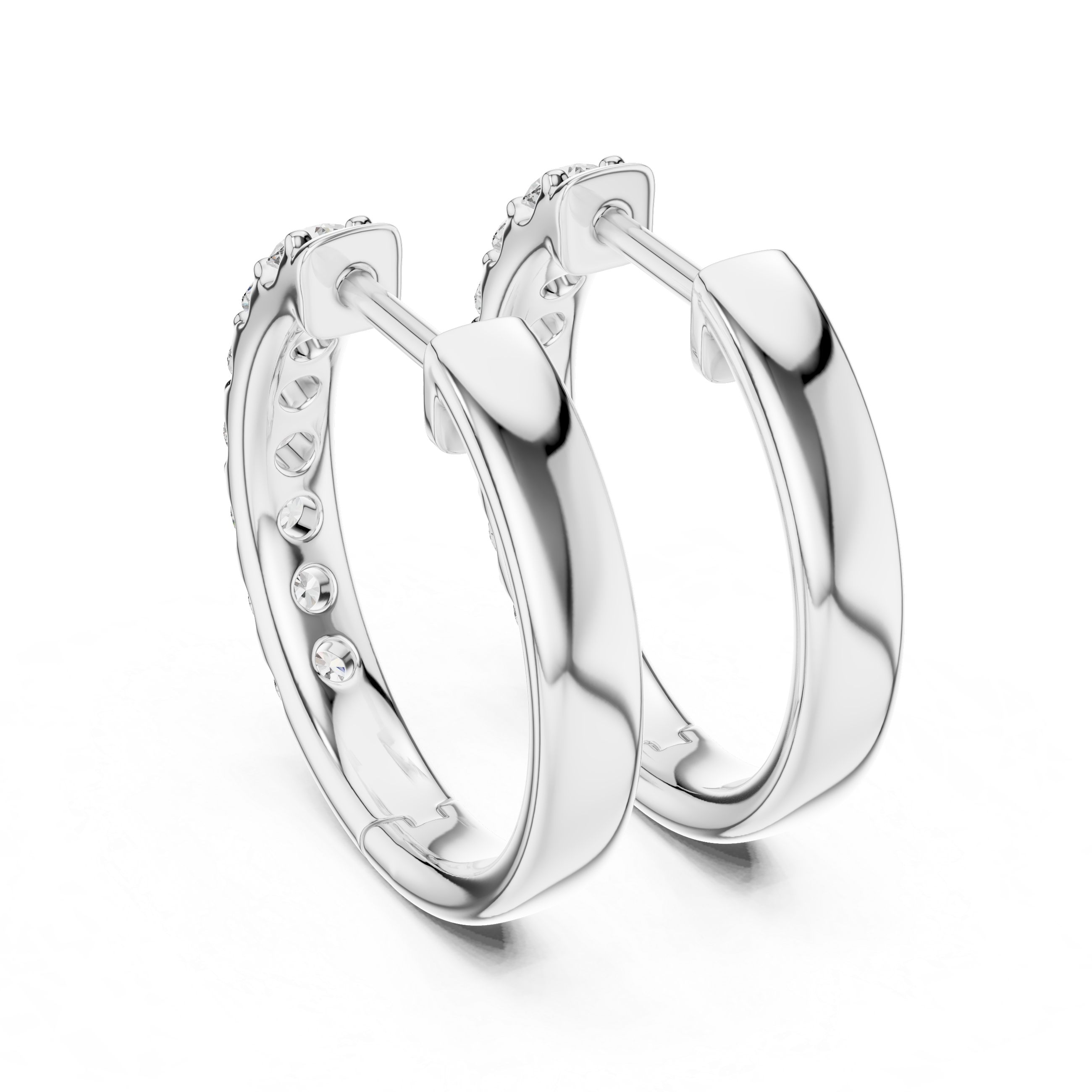 Marseille Evelyn Diamond Hoop Earrings