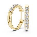 Marseille Evelyn Diamond Hoop Earrings