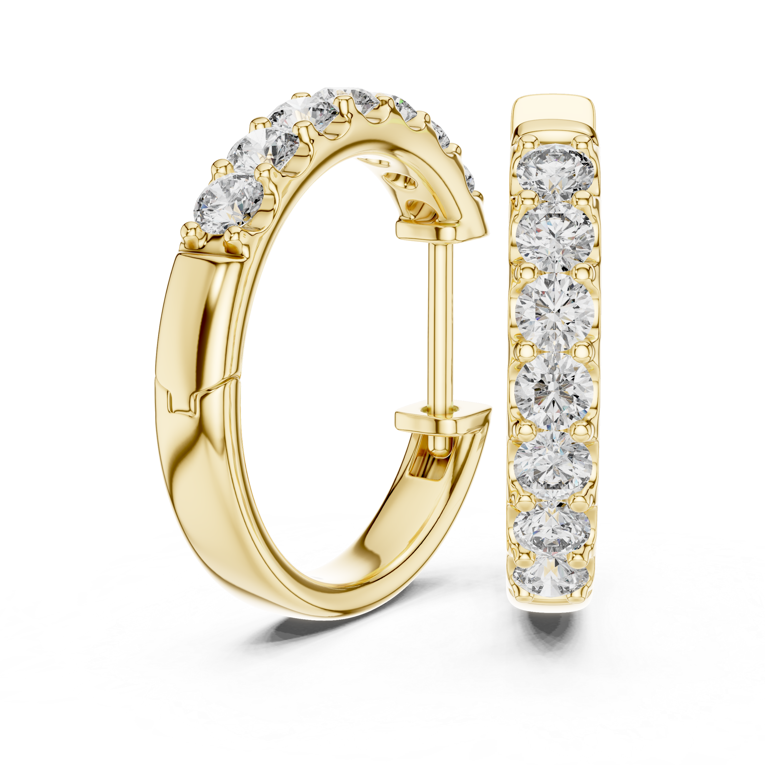Marseille Evelyn Diamond Hoop Earrings