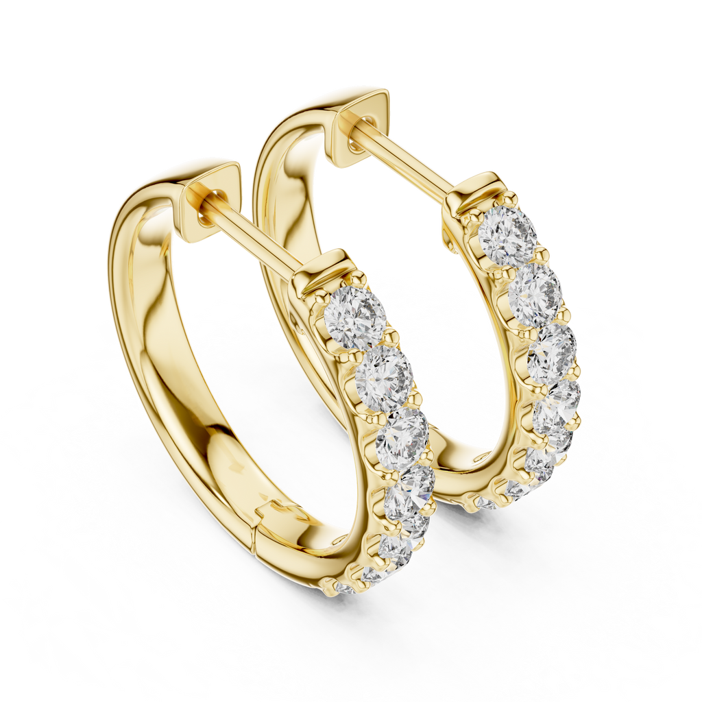 Marseille Evelyn Diamond Hoop Earrings
