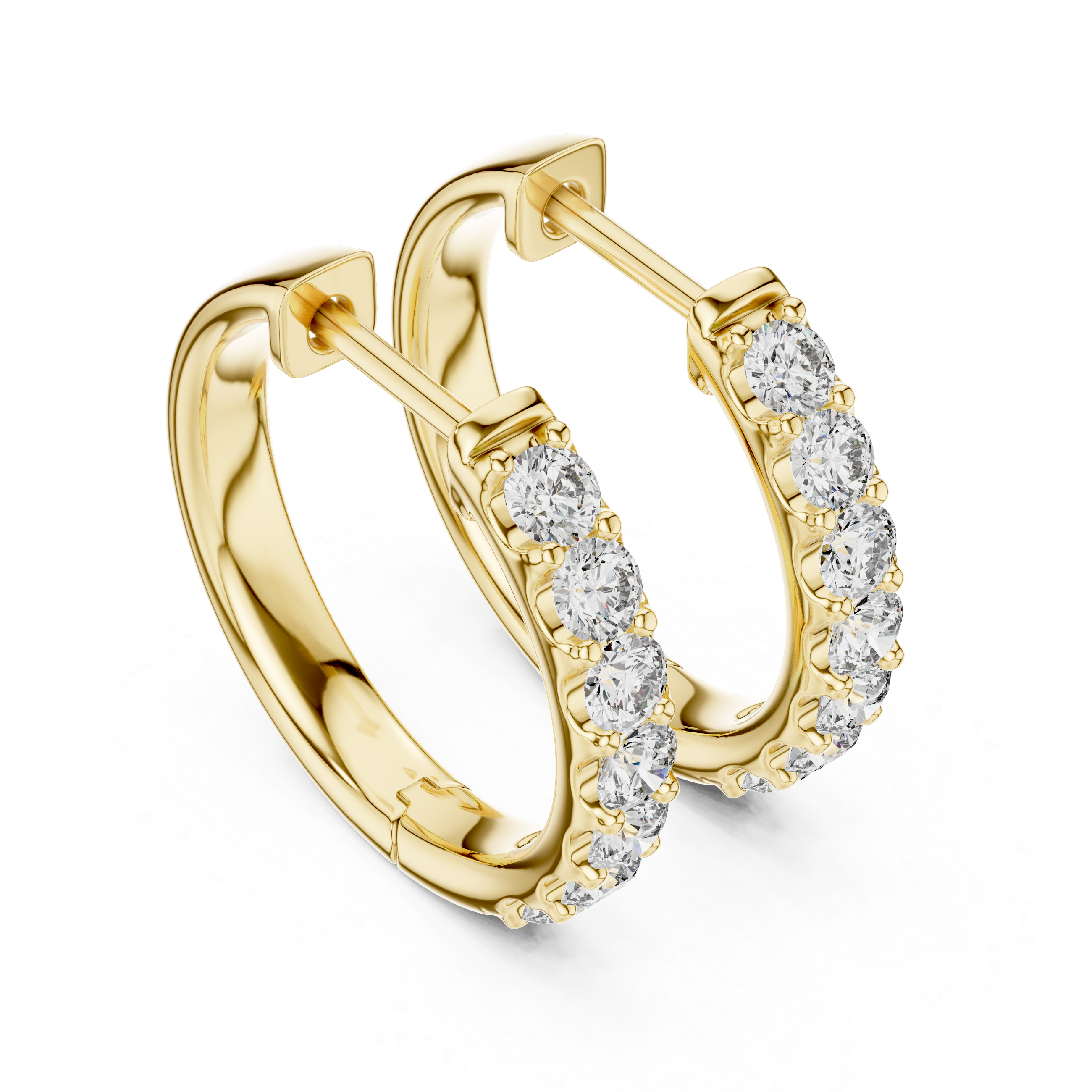 Marseille Evelyn Diamond Hoop Earrings