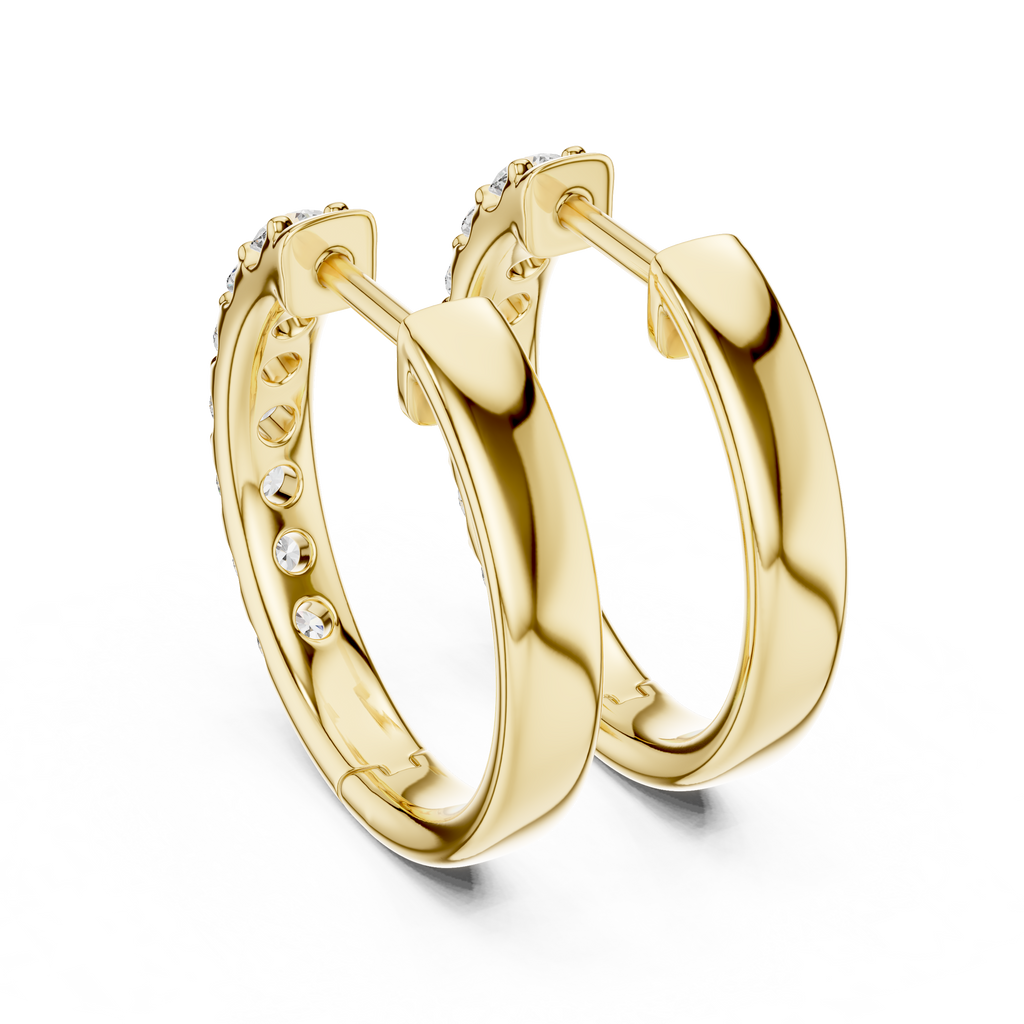 Marseille Evelyn Diamond Hoop Earrings