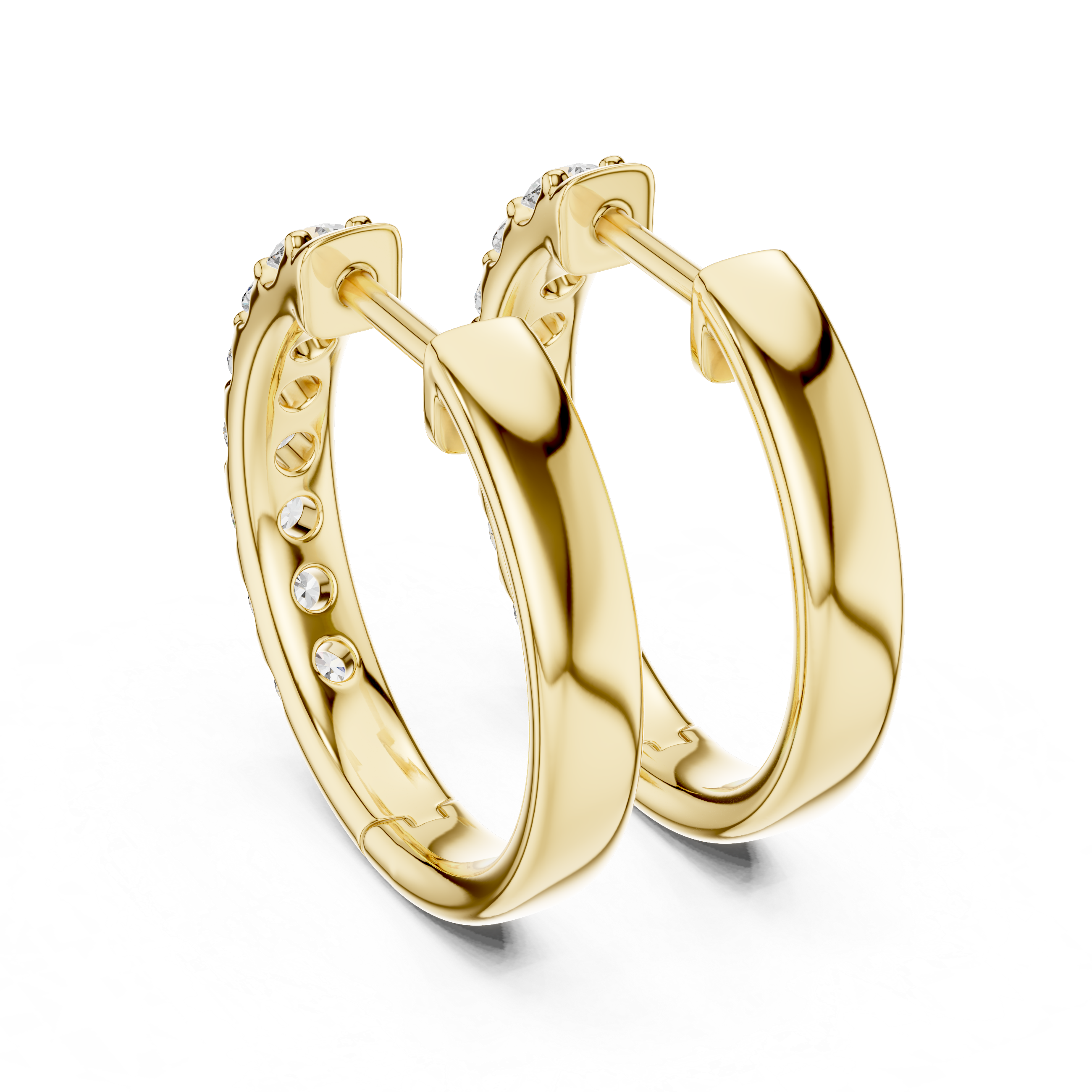Marseille Evelyn Diamond Hoop Earrings