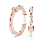 Marseille Carolyn Diamond Hoop Earrings