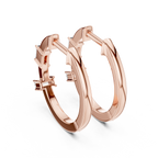 Marseille Carolyn Diamond Hoop Earrings