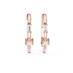 Marseille Carolyn Diamond Hoop Earrings