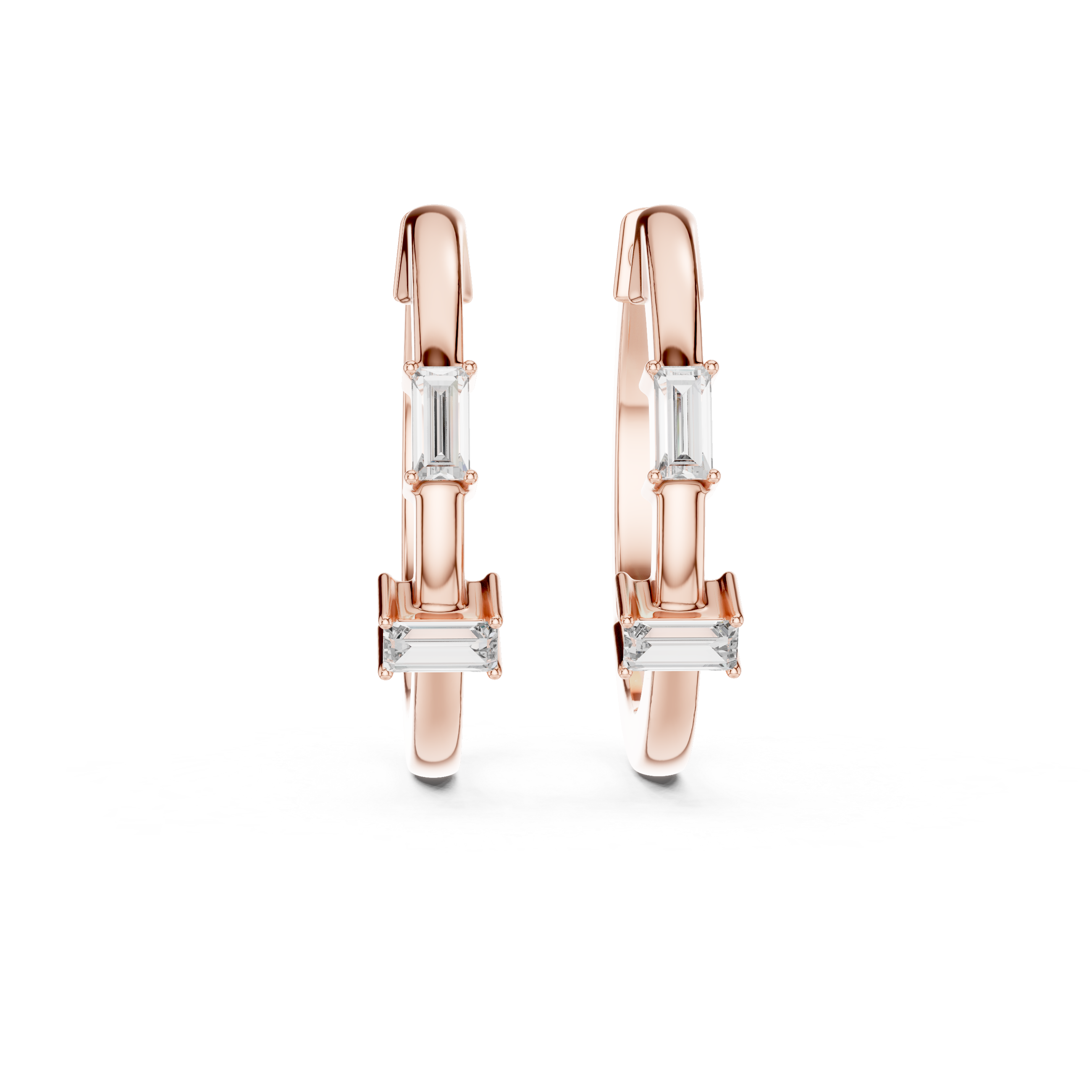 Marseille Carolyn Diamond Hoop Earrings