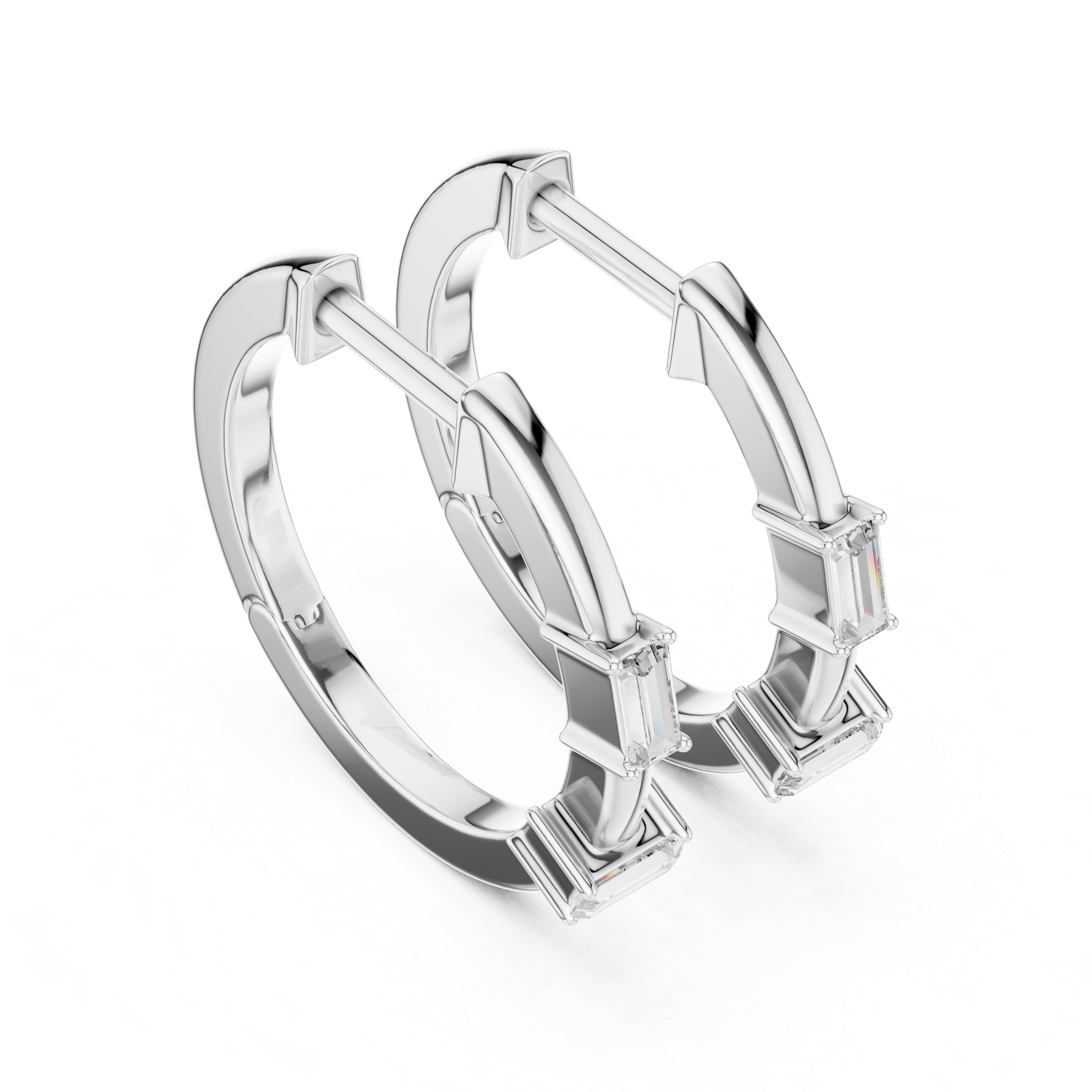 Marseille Carolyn Diamond Hoop Earrings