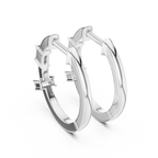 Marseille Carolyn Diamond Hoop Earrings