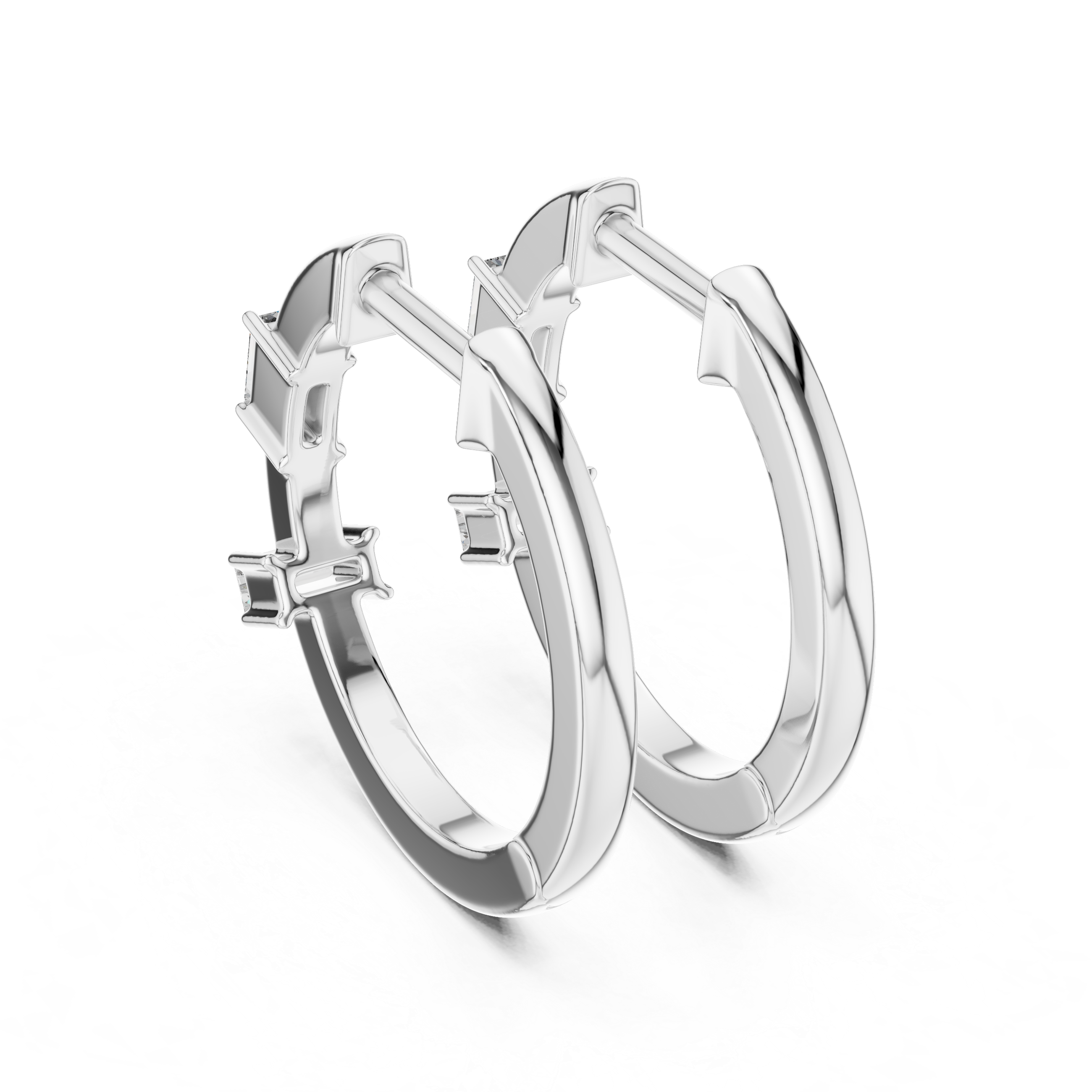 Marseille Carolyn Diamond Hoop Earrings