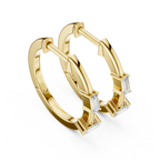 Marseille Carolyn Diamond Hoop Earrings