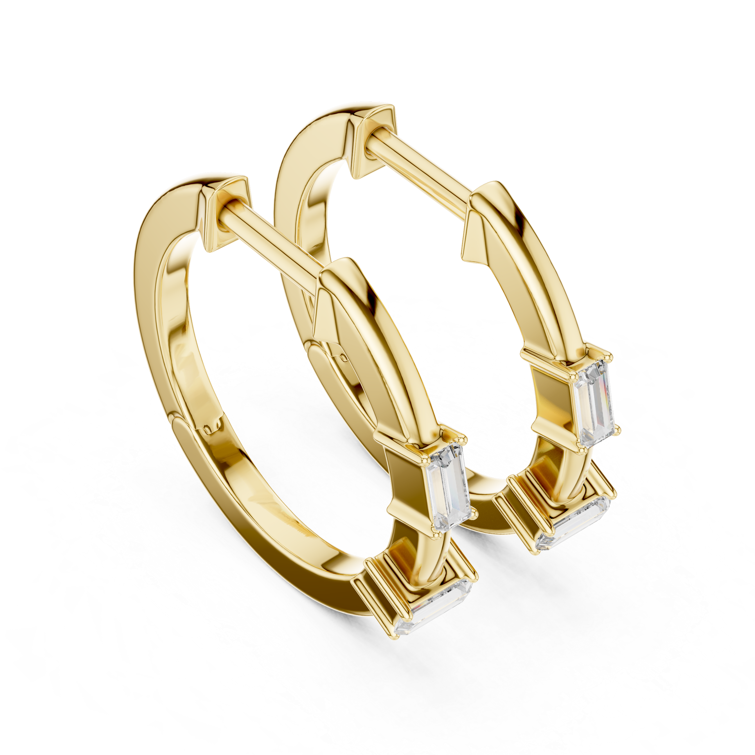 Marseille Carolyn Diamond Hoop Earrings