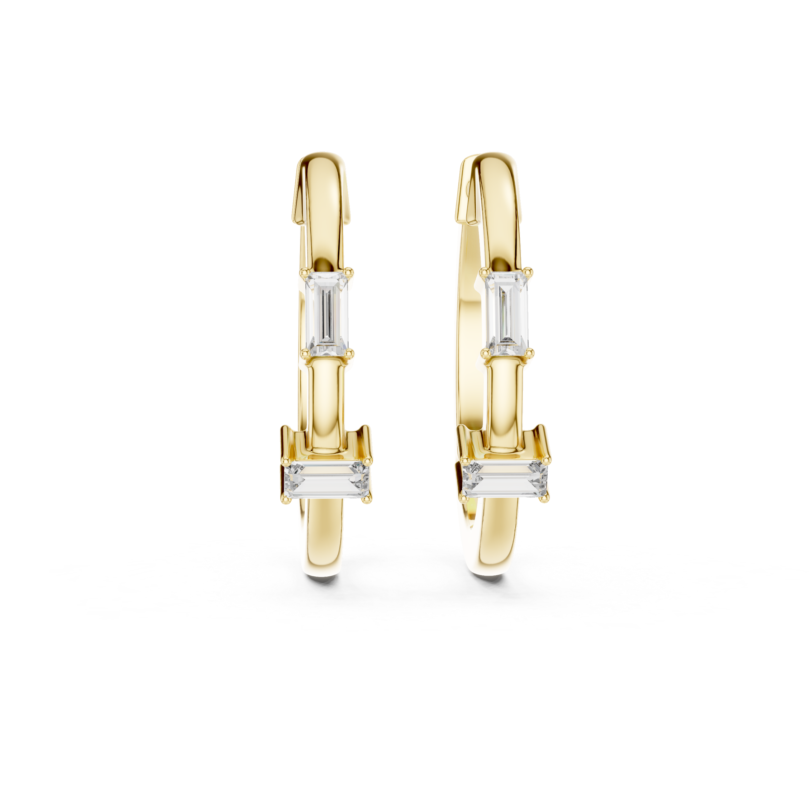 Marseille Carolyn Diamond Hoop Earrings