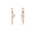 Marseille Fleur Diamond Hoop Earrings