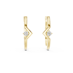 Marseille Fleur Diamond Hoop Earrings