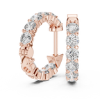Marseille Carrie Diamond Hoop Earrings