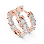 Marseille Carrie Diamond Hoop Earrings