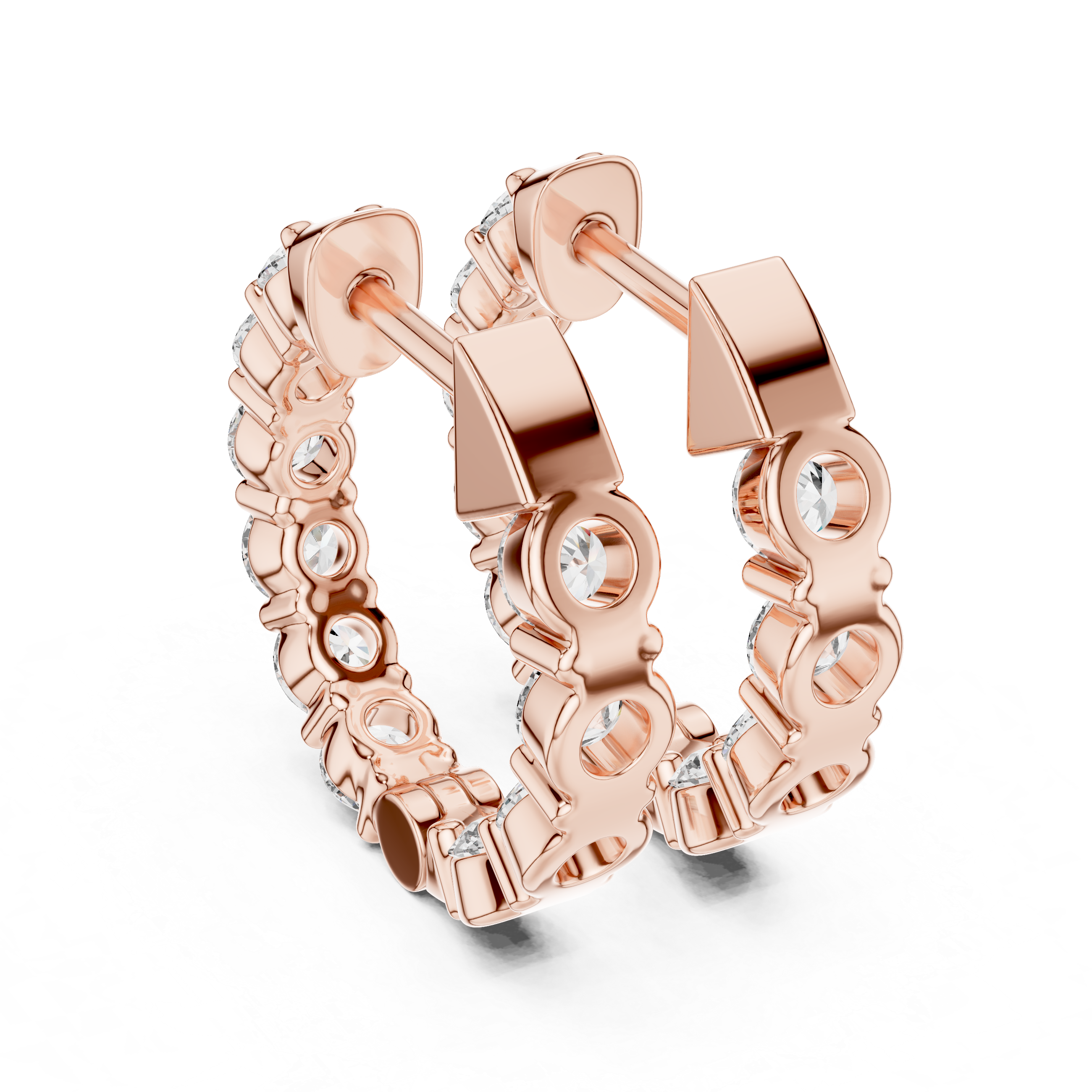Marseille Carrie Diamond Hoop Earrings