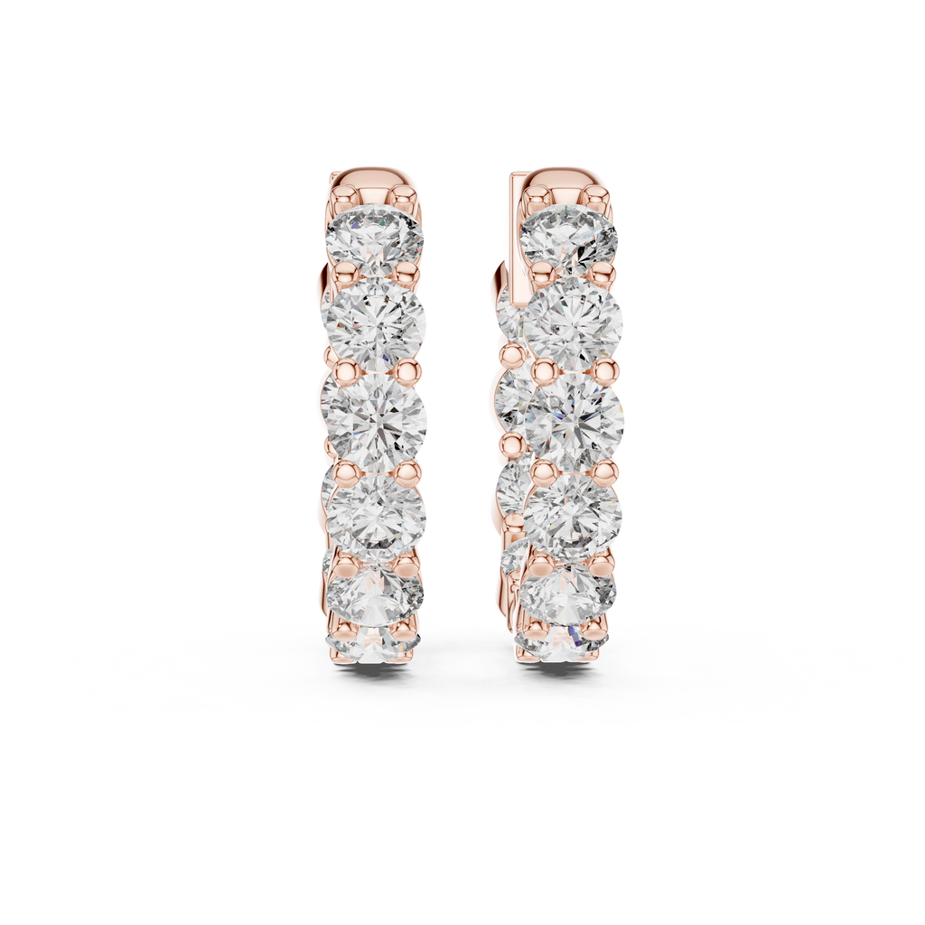 Marseille Carrie Diamond Hoop Earrings