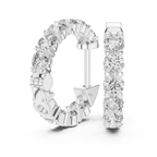 Marseille Carrie Diamond Hoop Earrings