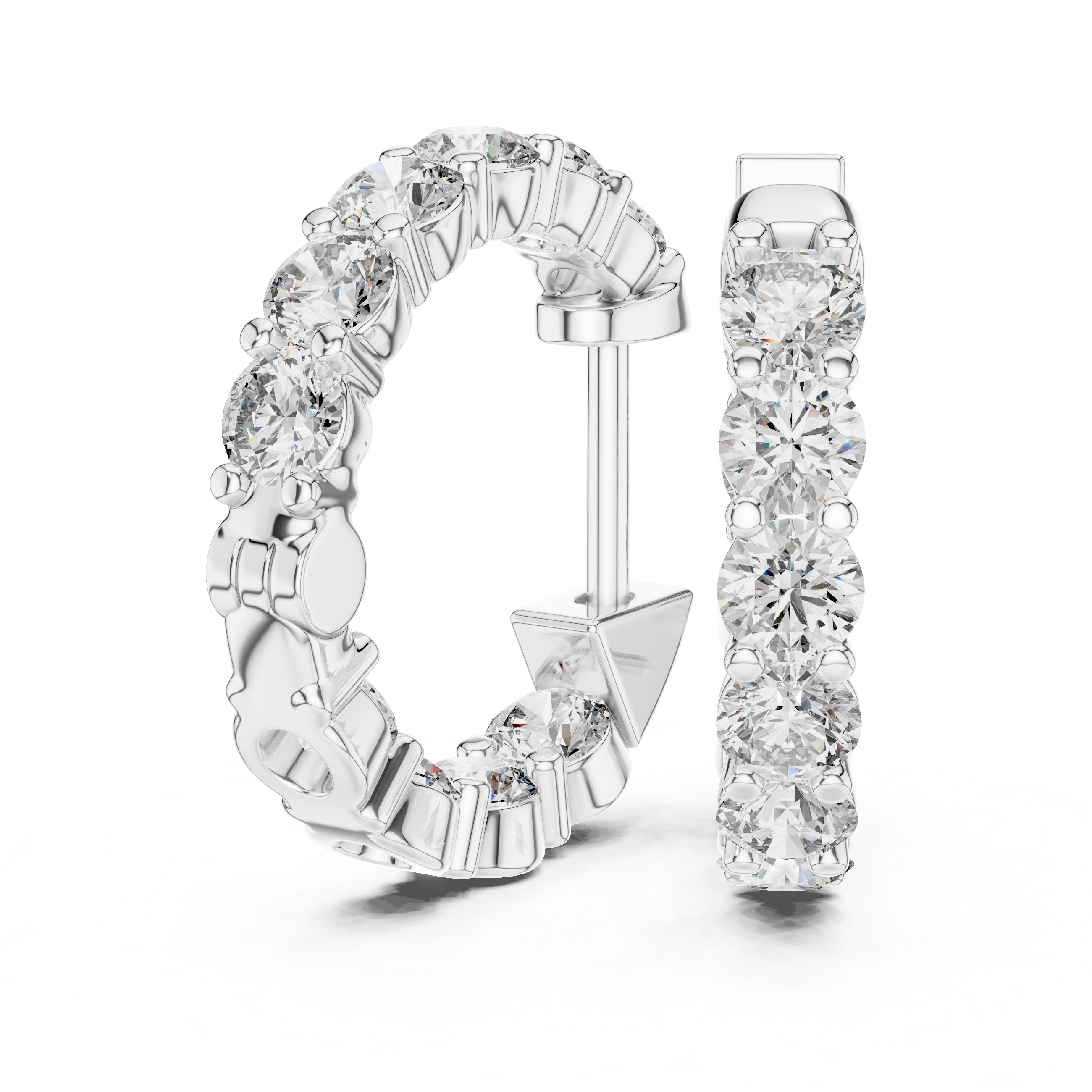 Marseille Carrie Diamond Hoop Earrings