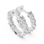 Marseille Carrie Diamond Hoop Earrings