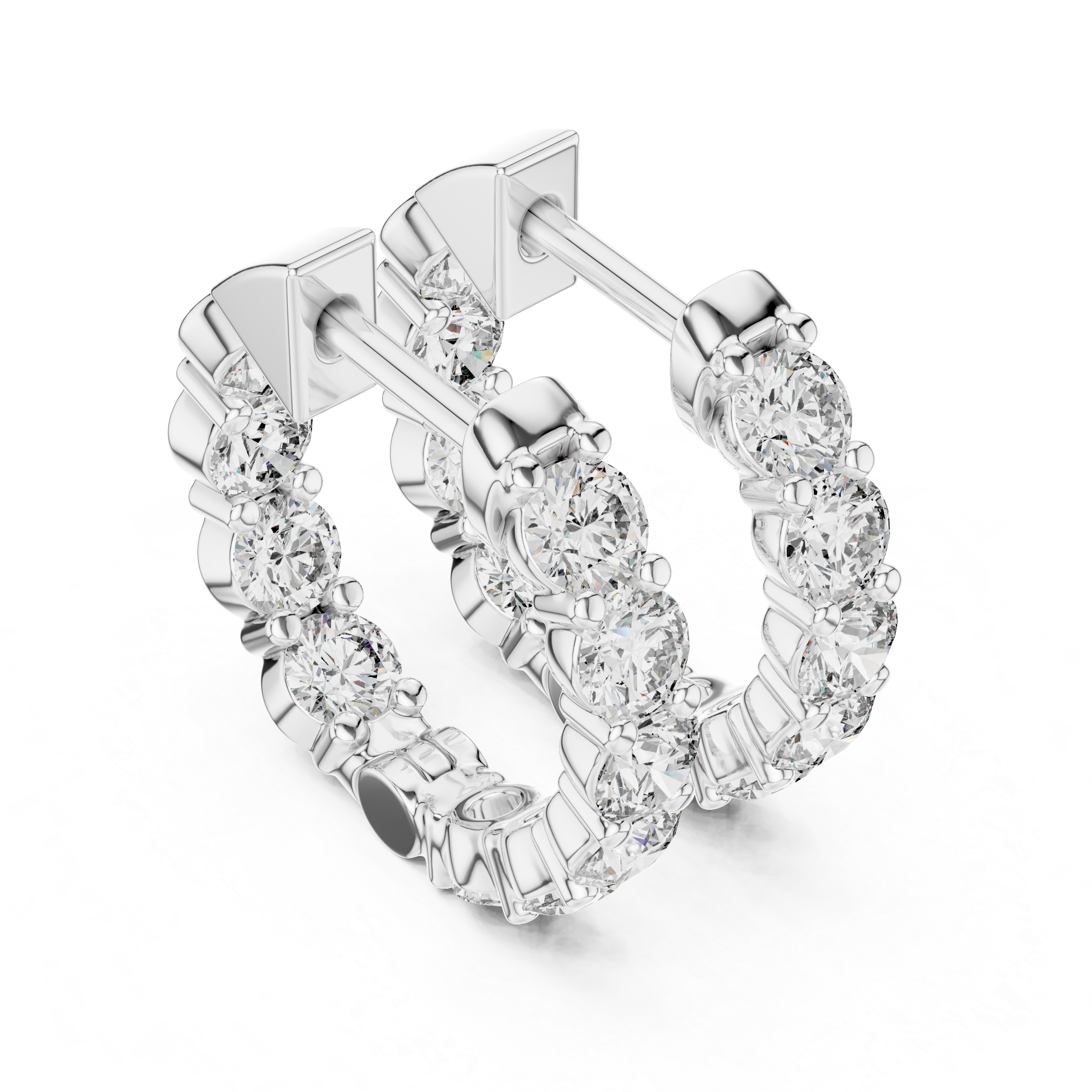 Marseille Carrie Diamond Hoop Earrings