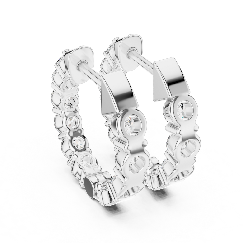 Marseille Carrie Diamond Hoop Earrings