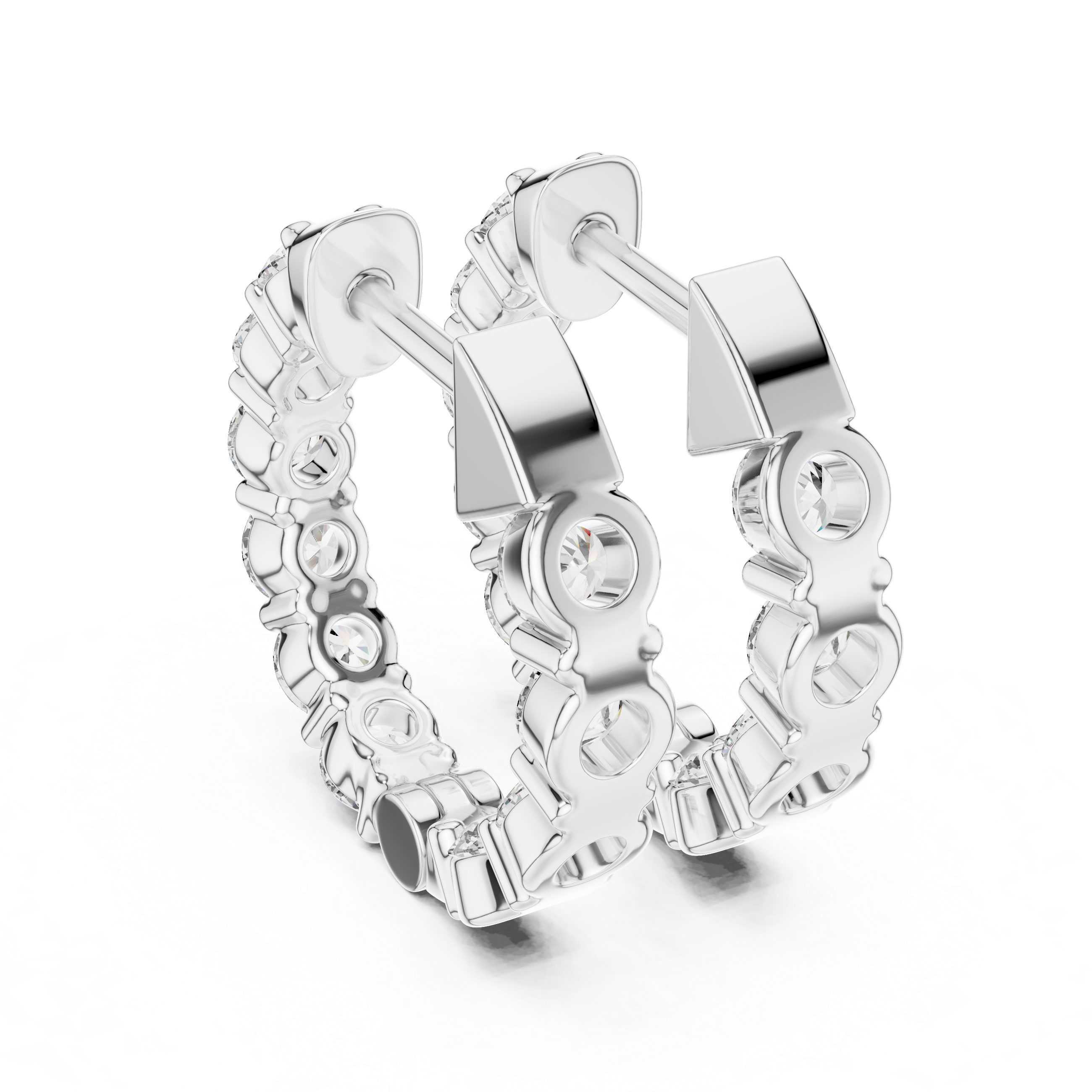 Marseille Carrie Diamond Hoop Earrings