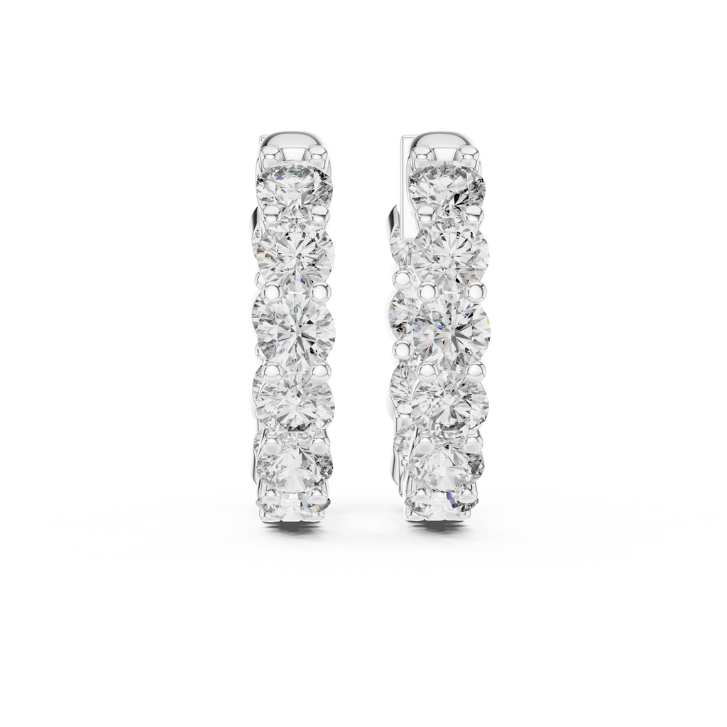 Marseille Carrie Diamond Hoop Earrings