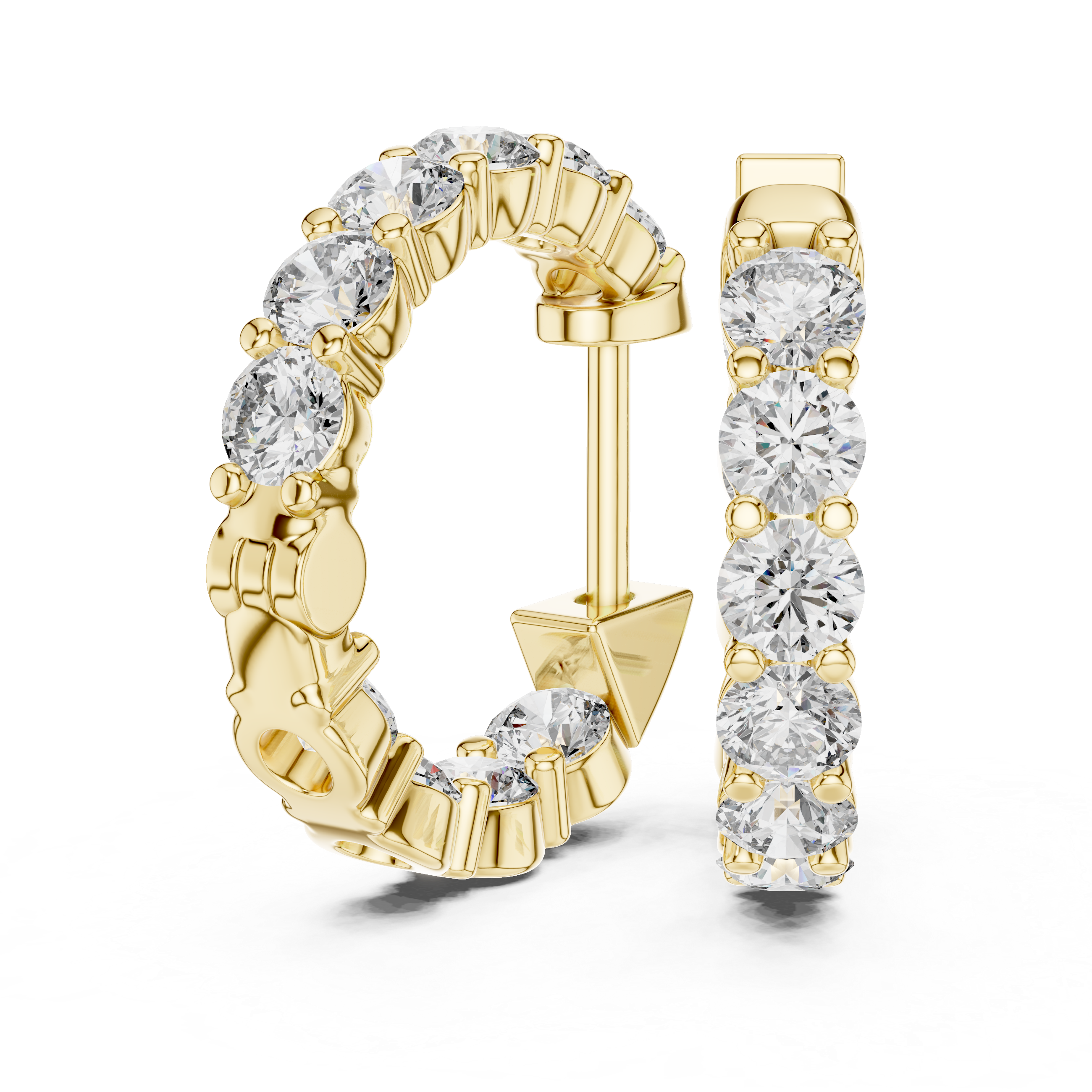 Marseille Carrie Diamond Hoop Earrings