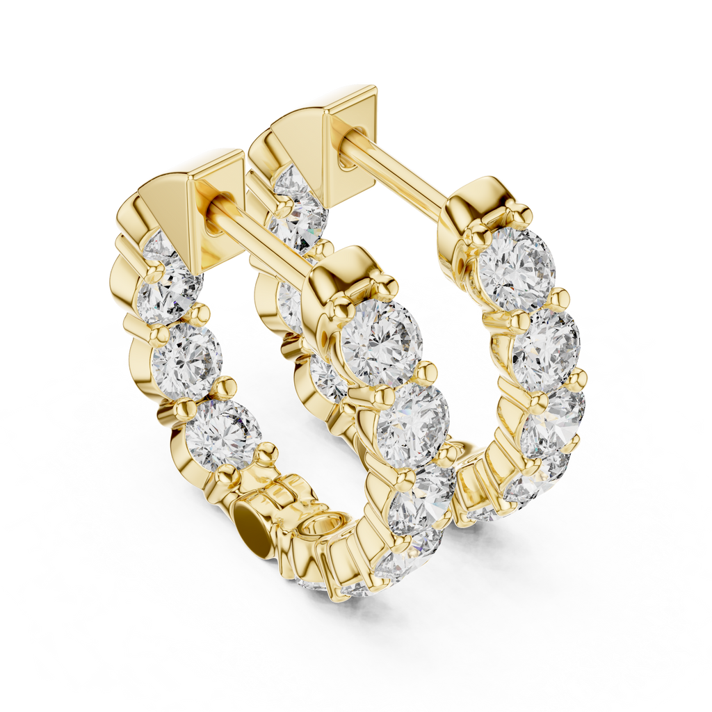 Marseille Carrie Diamond Hoop Earrings