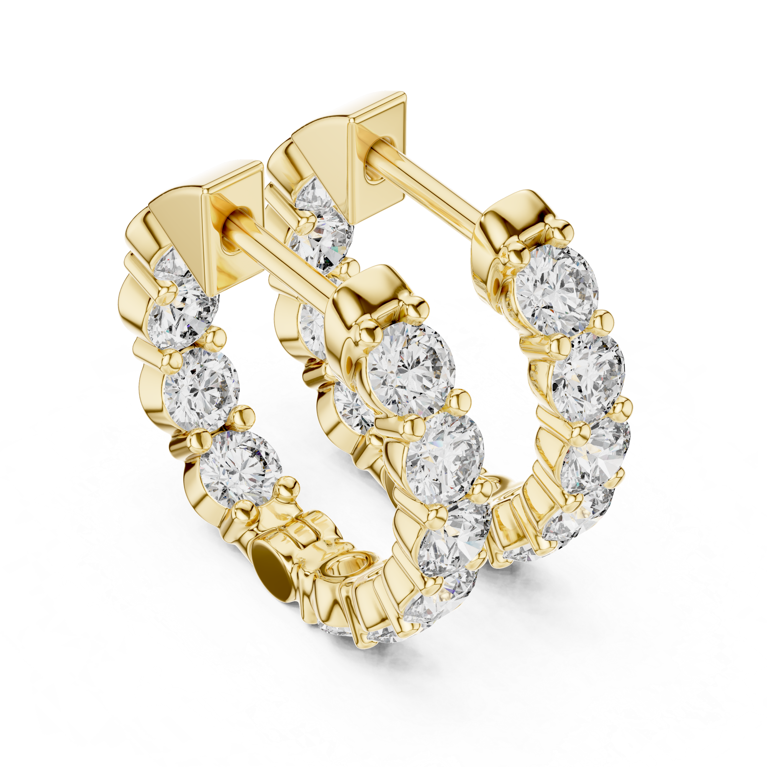 Marseille Carrie Diamond Hoop Earrings