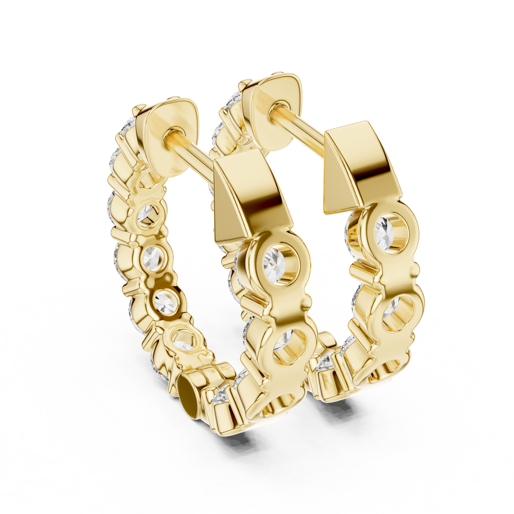 Marseille Carrie Diamond Hoop Earrings