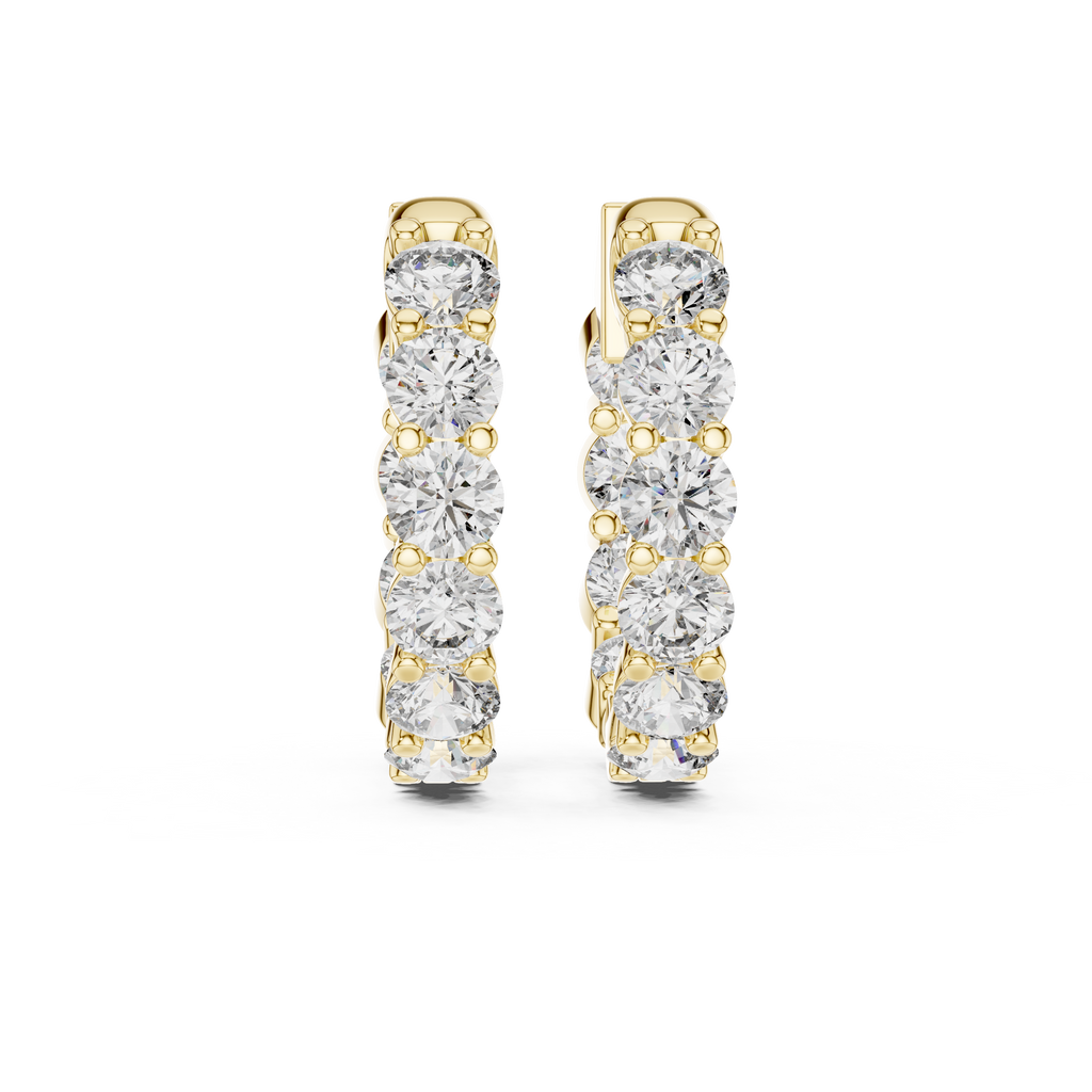Marseille Carrie Diamond Hoop Earrings