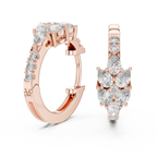 Marseille Delilah Diamond Hoop Earrings