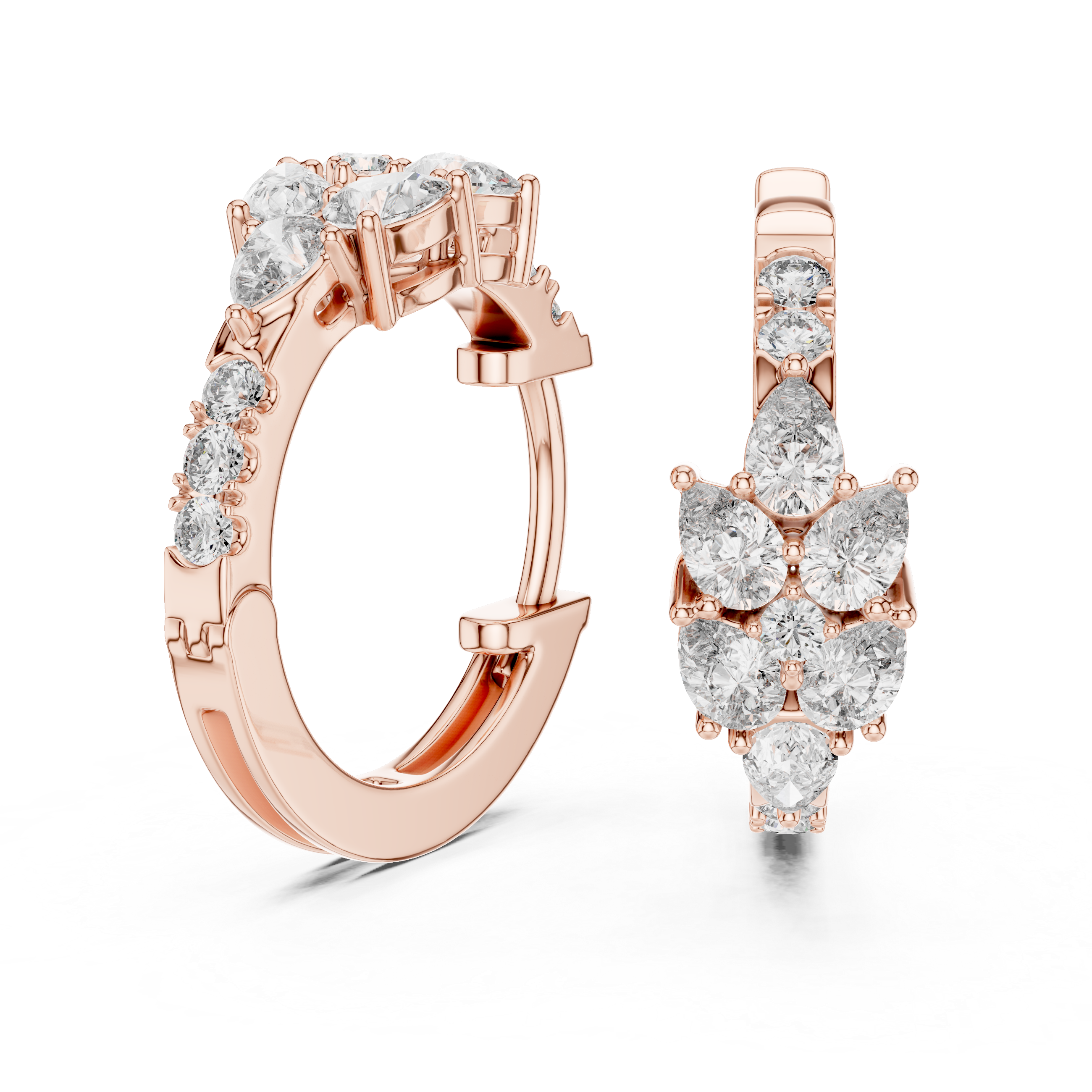 Marseille Delilah Diamond Hoop Earrings